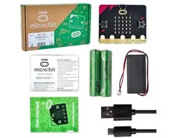 Micro:bit V2 Startpakket met Batterijhouder en Micro USB Kabel