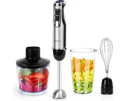 Aigostar Buckle 30IGS - Set mixeur plongeant 1000 Watt - acier inoxydable