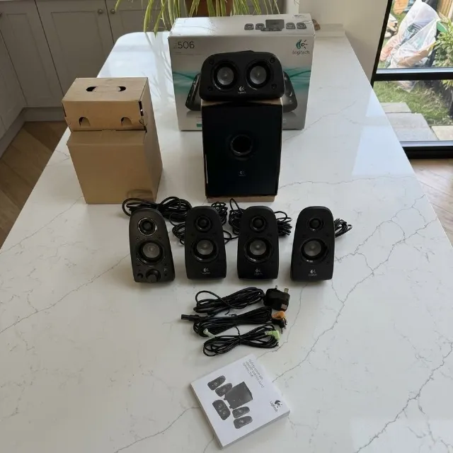 Logitech Z506 Surround Sound Speaker System - Unused With Box & Original Inserts