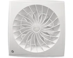 Badkamerventilator Blauberg Sileo - Ø 150mm - 2-standen - MET TIMER + VOCHTSENSOR (SILEO150H)