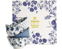 Tokyo Design Studio - Set de bols à Rice Flora Japonica 4pcs 12x6.3cm 300ml