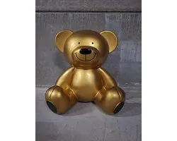Goodyz - Decoratie - Moderne Beer - Beer - modern - zittend- 60cm hoog - Goud