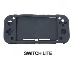 Beschermende soft cover geschikt voor Nintendo Switch LITE - Goede flexibele case met betere grip en bescherming - GRIJS