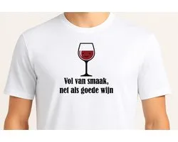 Vol van smaak net als goede wijn - T Shirt - cute - kawaii - Gift - Cadeau - schattig - schattigdesign - liefdesign - pastelkunst - Funny