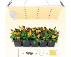50W LED Plant Lamp with Samsung LEDs - Full Spectrum Grow Light Bulb for Hydroponics, Greenhouse, Houseplants - Vegetable and Flower Growth - Equivalent to 500W HPS