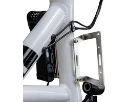 Multiadapter voor i:SY Compacte Wielen - Adapter voor Vier Accessoires, Flessenhouder, Slothouder, Roestvrij Staal, Zilver