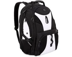 Sac à dos pour ordinateur portable SwissGear 1900 Scansmart TSA, 43 cm/17 pouces, Blanc/Noir, 19 pouces
