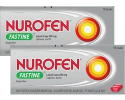 Nurofen Fastine Liquid Caps 200mg - 2 x 10 capsules