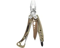 Leatherman Skeletool CX - Outil multifonction 7-en-1 pour camping et survie - Acier inoxydable - Sandstorm