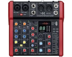 E-Lektron A28-DSP 6 kanaals mengpaneel - USB interface en DSP effecten