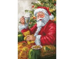 DIAMOND DOTZ Santas Cuppa - Diamond Painting - 34.029 Dotz - 80x52 cm