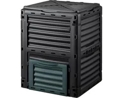 Wiltec Compost Bin 300 Litres 61 x 61 x 82 cm Compost Bin for Garden Waste Garden Composter with Lid Quick Composter with Lid