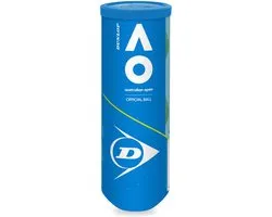 Dunlop - Australian Open Tennisballen - geel - 3 stuks