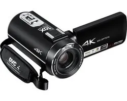 Lipa AD-C7 camcorder 4K videocamera - Digitale camera - Camcorder - Wifi camera - Vlog camera - Sony CMOS lens en phone remote - 120x zoom - Met 32 GB SD-kaart - Wifi - Aansluiting statief en microfoon