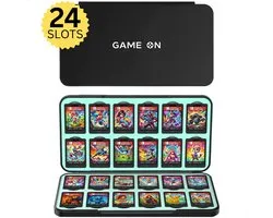 Xainy – Card case zwart geschikt voor Nintendo Switch of Switch 2 games | Switch-games opberghoes accessoires | Spellen game houder | Opberg travel box / opbergbox voor OLED / Lite consoles | Beschermhoes 24 game card slots