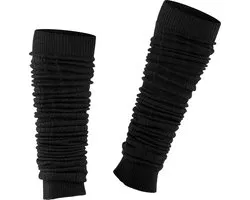 Esprit Rib Beenwarmer dik gedessineerd wol beenwarmers dames zwart - maat ONESIZE